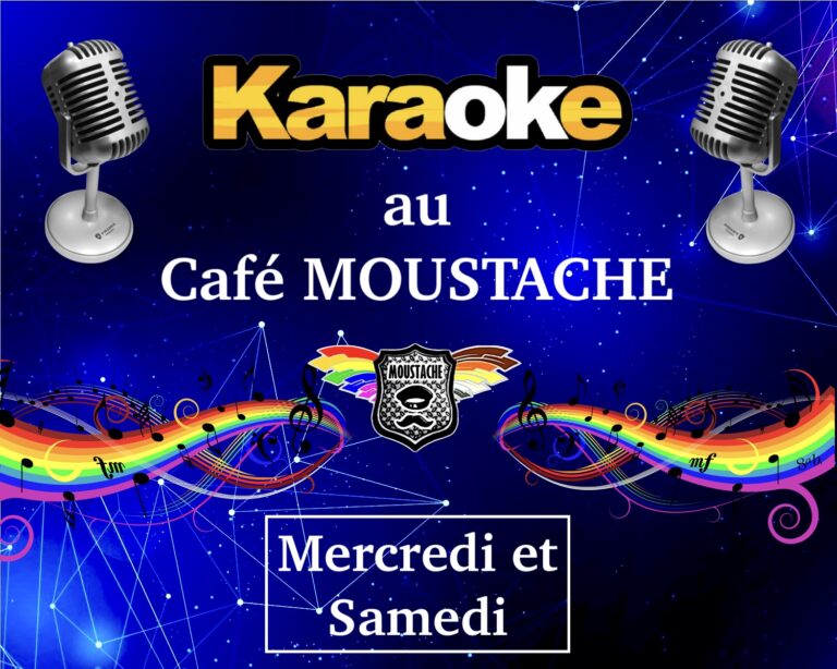 karaoké soirée au cafe moustache